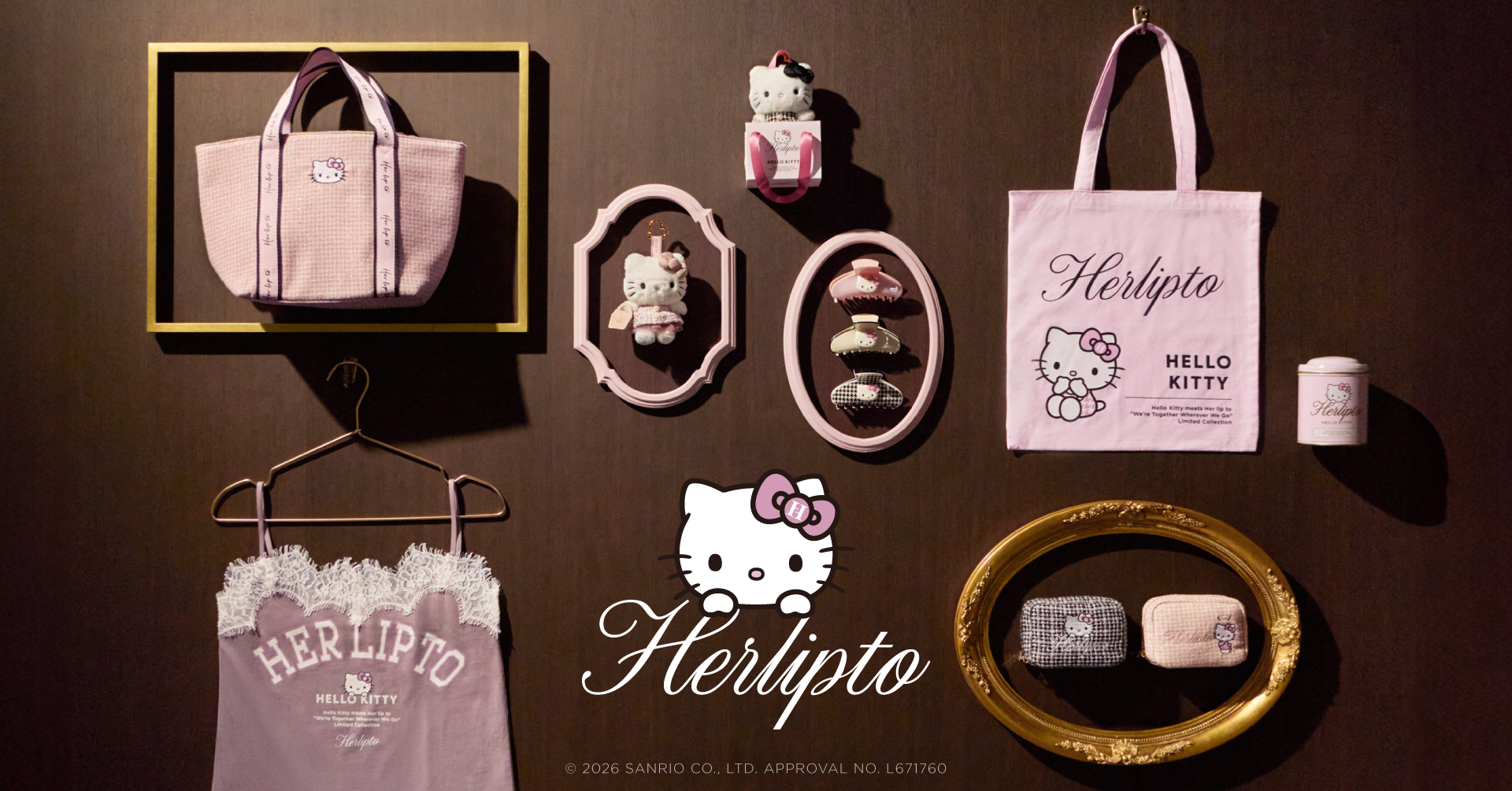 【Her lip to × HELLO KITTY】“小さな宝物”をテーマに初コラボ♡ 代官山で限定ポップアップ開催