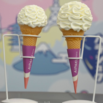 フラワーソフトクリーム