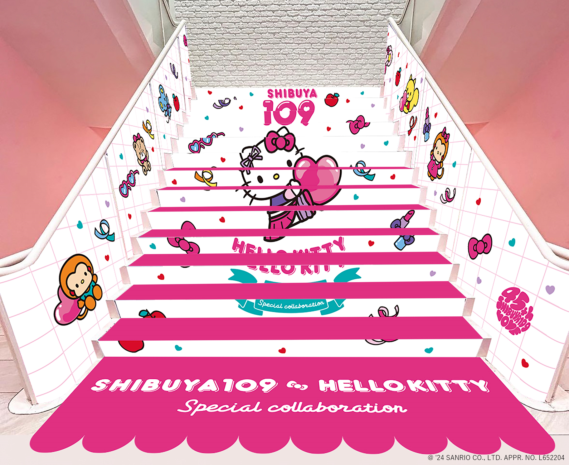 ⭐️渋谷109限定⭐️　スペシャルコラボ　スピンズ　ハローキティ　キティ　50周年 ハローキティ 50周年記念 スペシャルコラボ in 渋谷109 8月31日