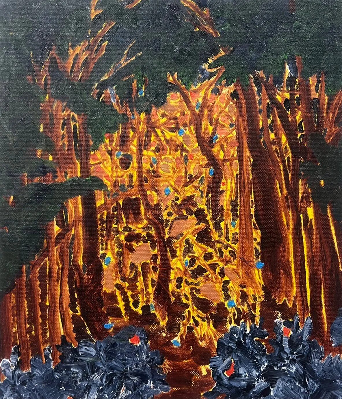 絵画★鯛茶漬け★希望773 (家がある方) 他2点 原画 調和」 過去の作品 9cm正方形 作品を整理していると 過去の作品