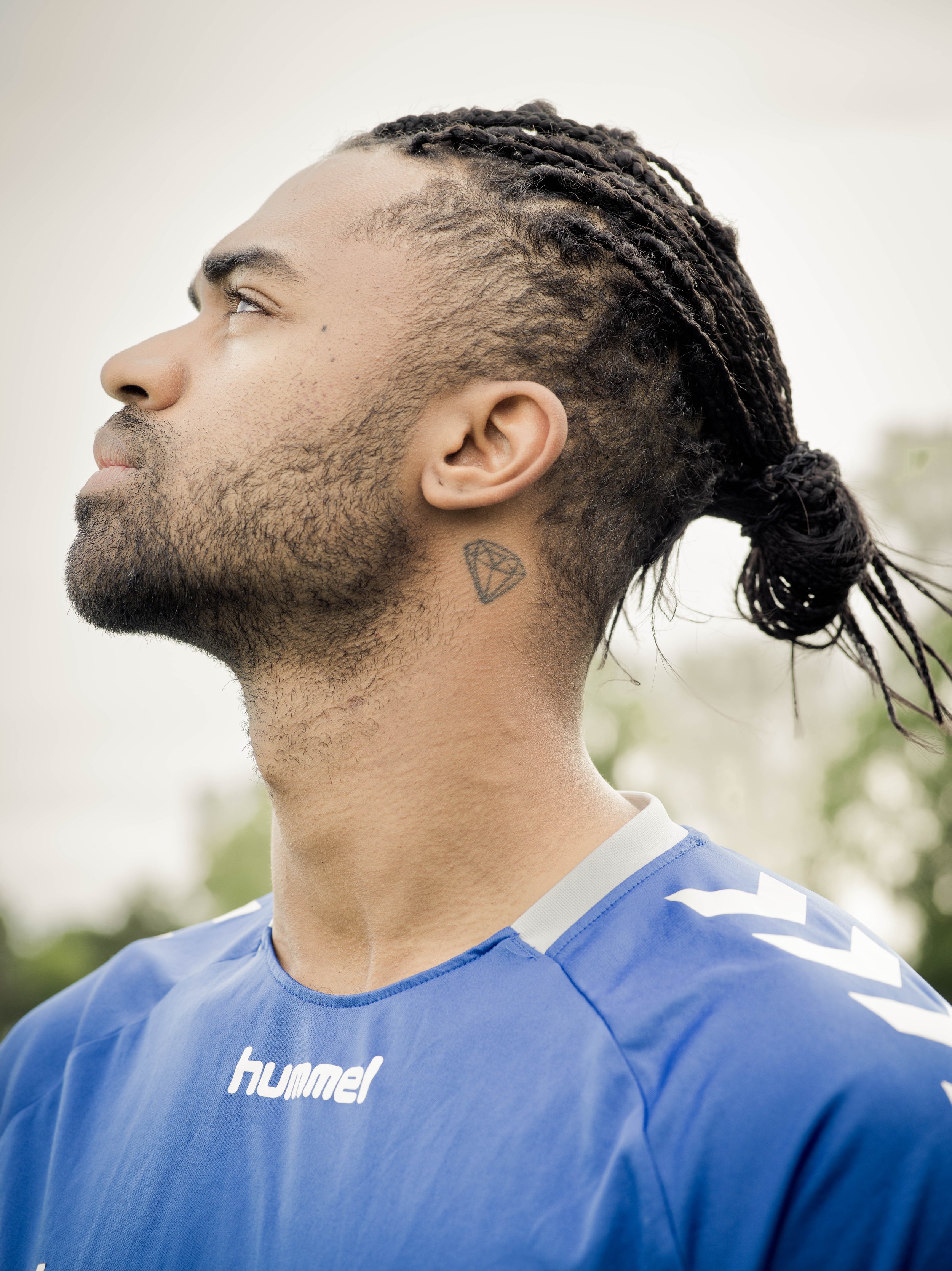 Portrait of Erik. Footballer
