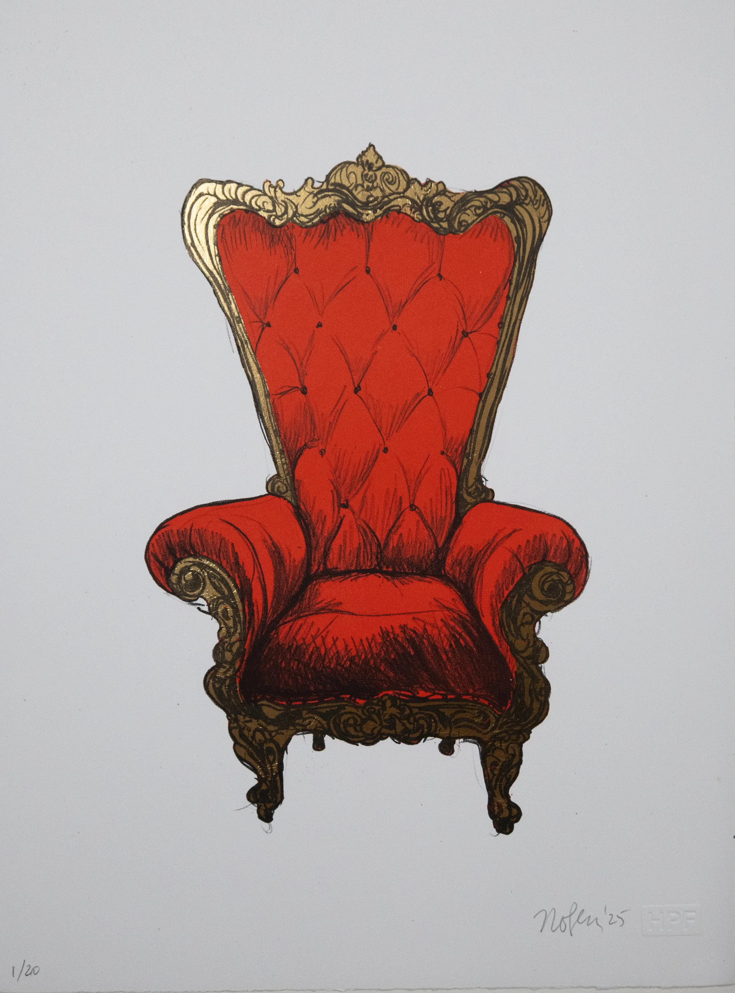 Detail of 'I Cheer The Bull' Triptych