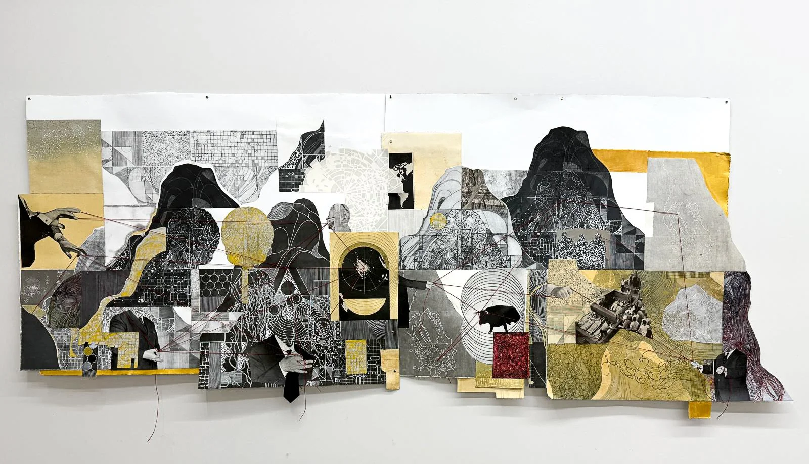 'History of the world No. 1'. Monoprint, Collage, and Mixed Media