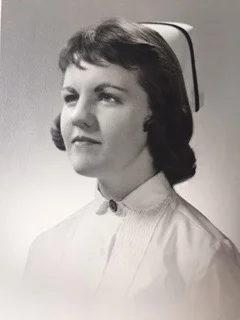 Sharon Parent in her Nursing school graduation portrait.