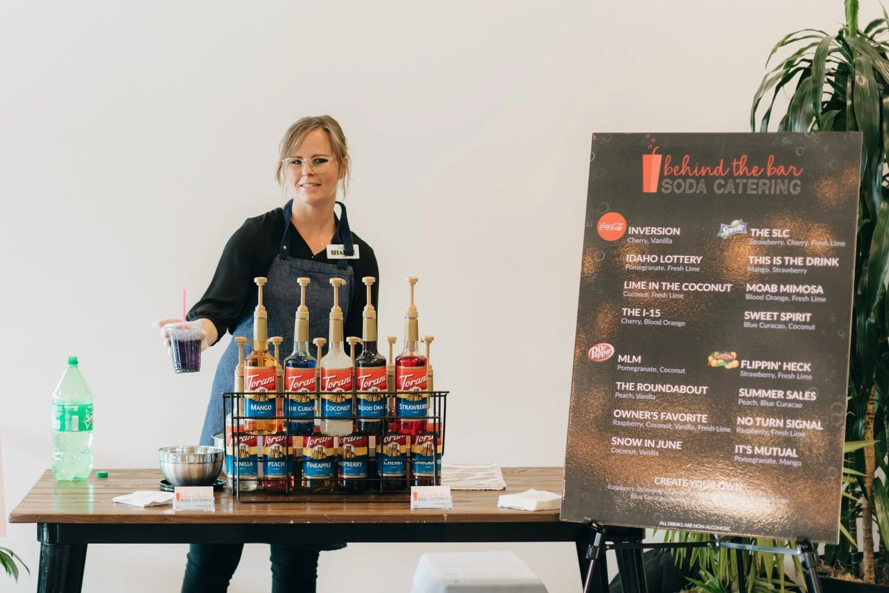 Mixologist Serving Drinks