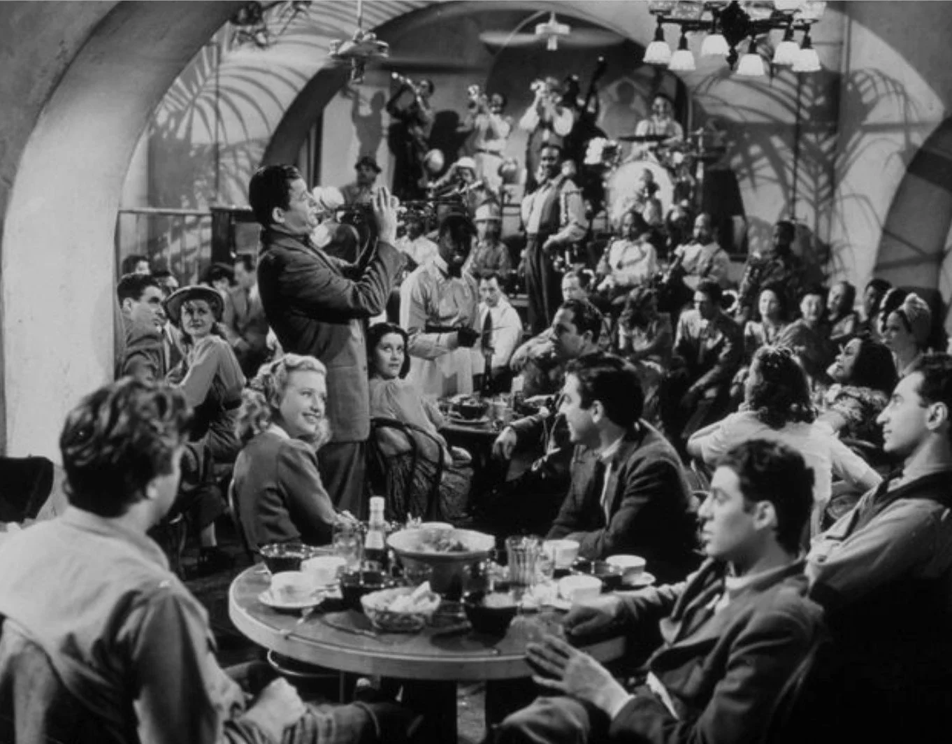 1940s Crowded Nightclub