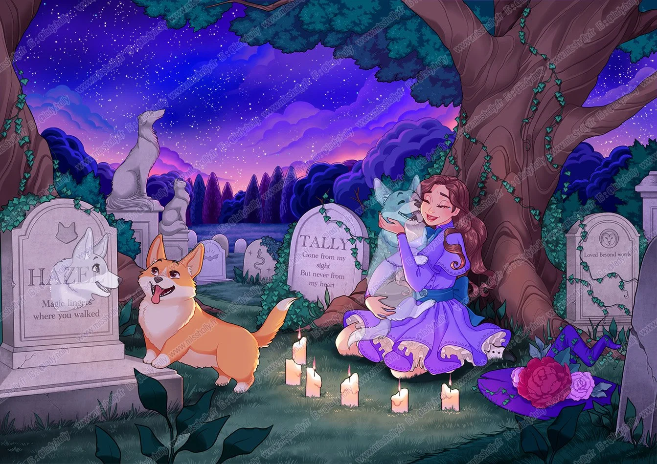 The familiar cemetery