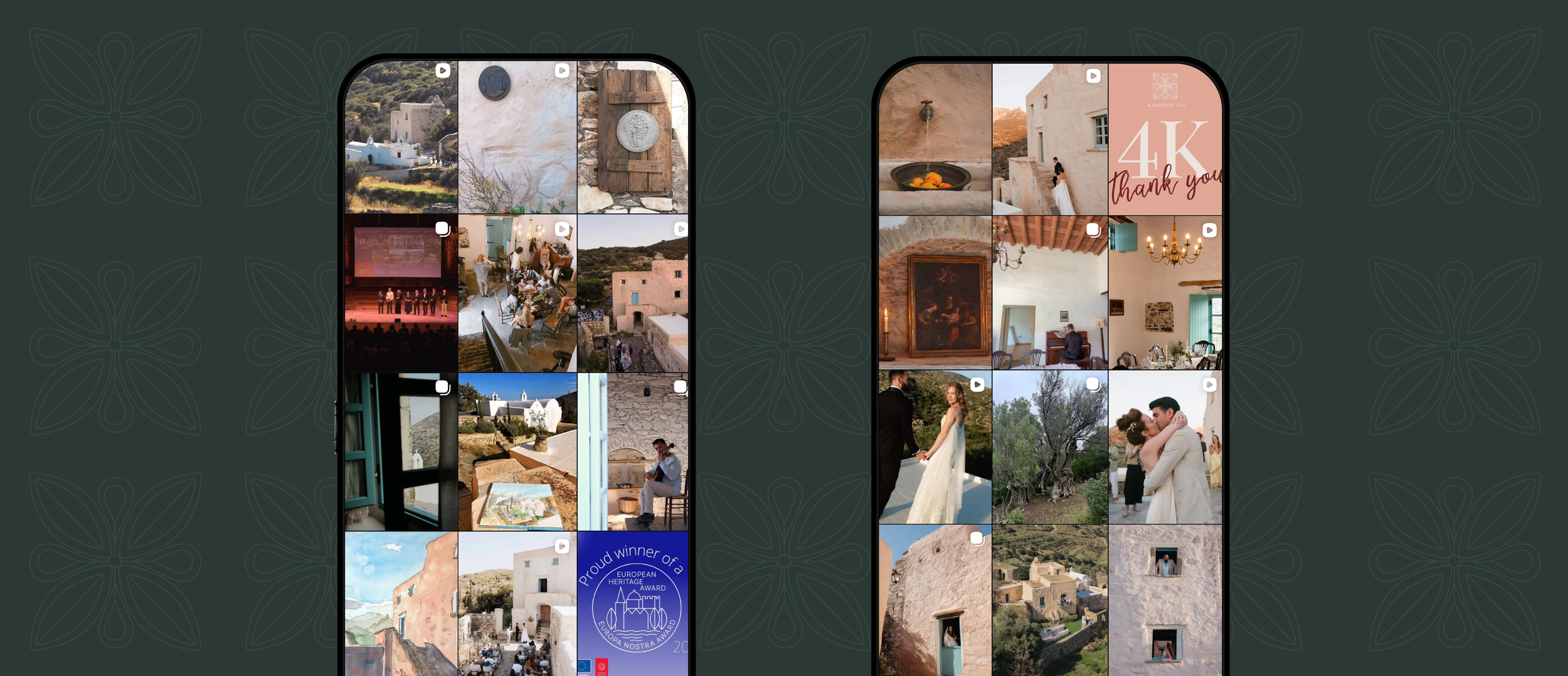  Wedding brochure combining illustration, photography, and soft typography to reflect the intimacy and heritage of Kambones 1615. 