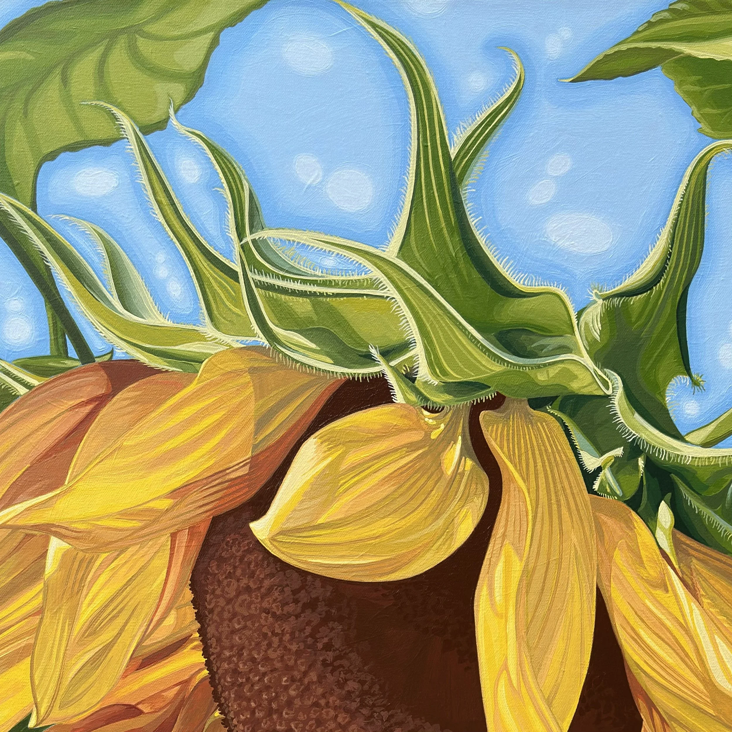 Sun Goddess by Vanya Ryan Acrylic on Stretched Canvas Detail 2.jpeg