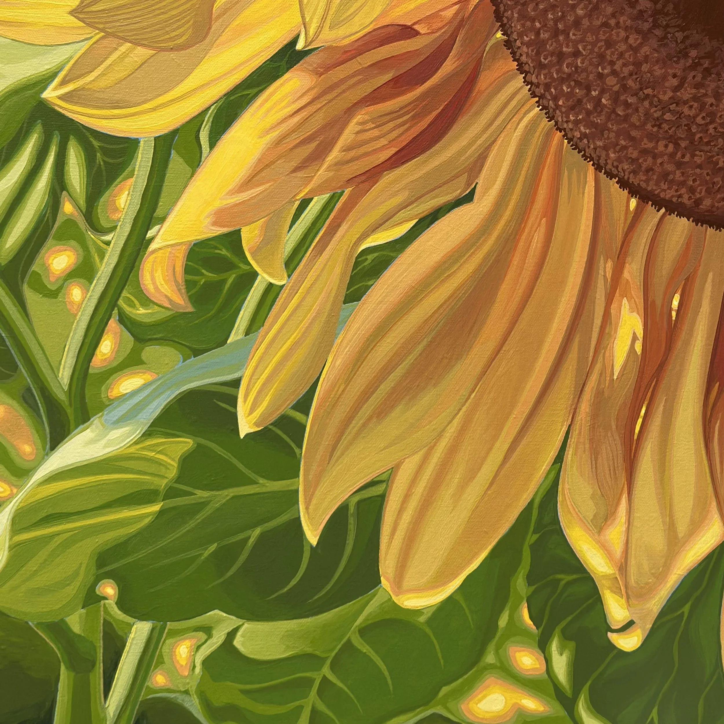 Sun Goddess by Vanya Ryan Acrylic on Stretched Canvas Detail 1.jpeg