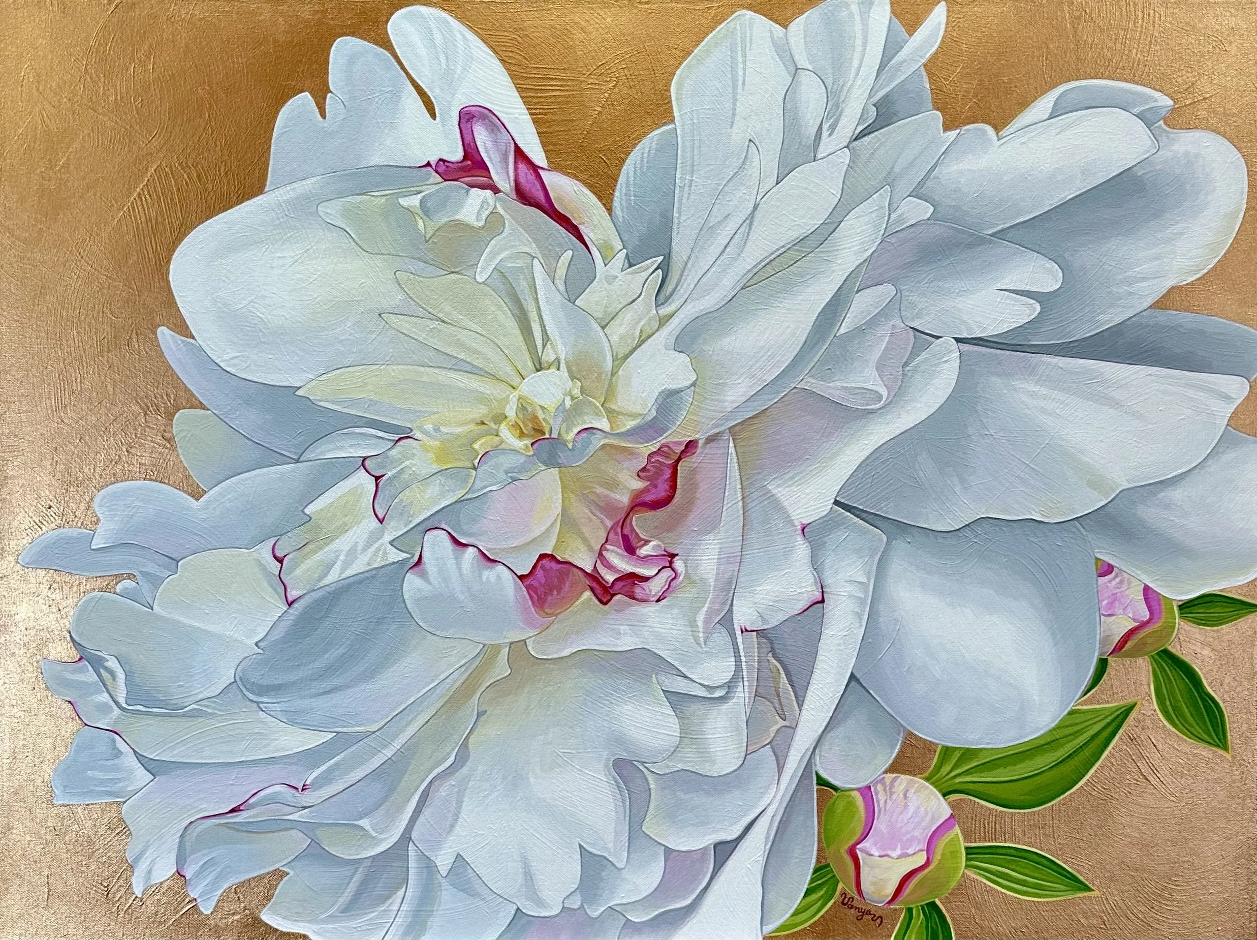 Spring Peony by Vanya Ryan 40"x30"x1.5" Acrylic on Stretched Canvas.jpeg