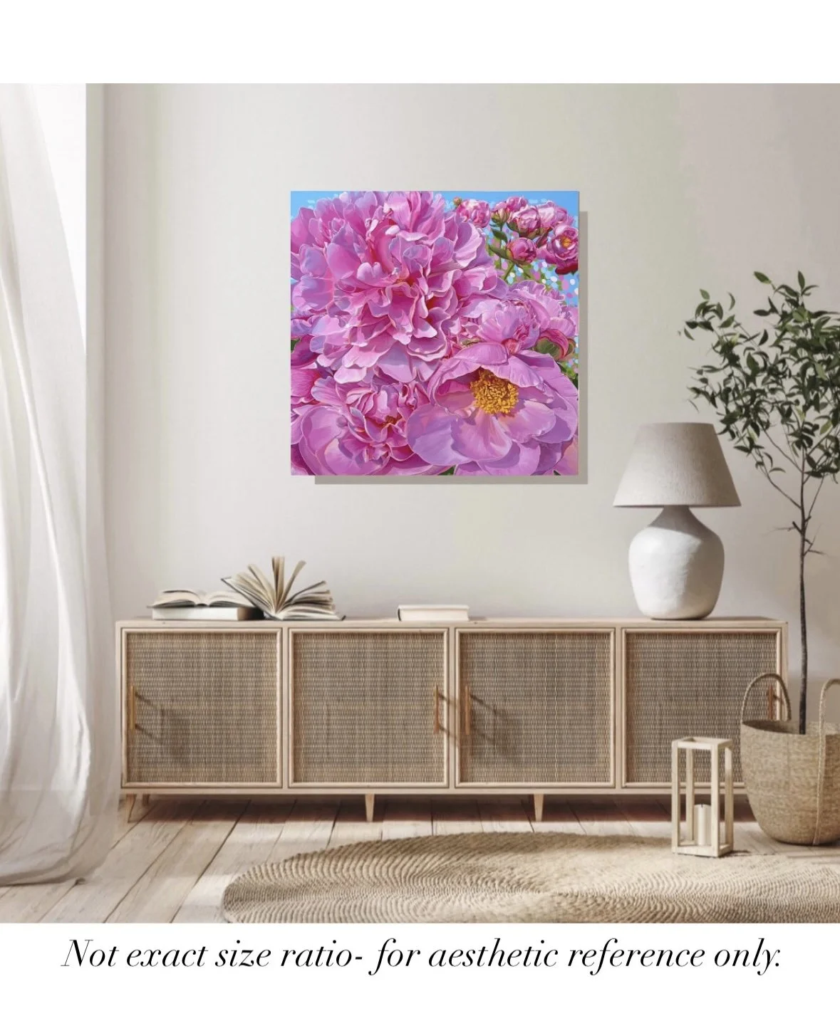 Peony Dreams by Vanya Ryan Acrylic on Stretched Canvas Interior Showcase.jpg