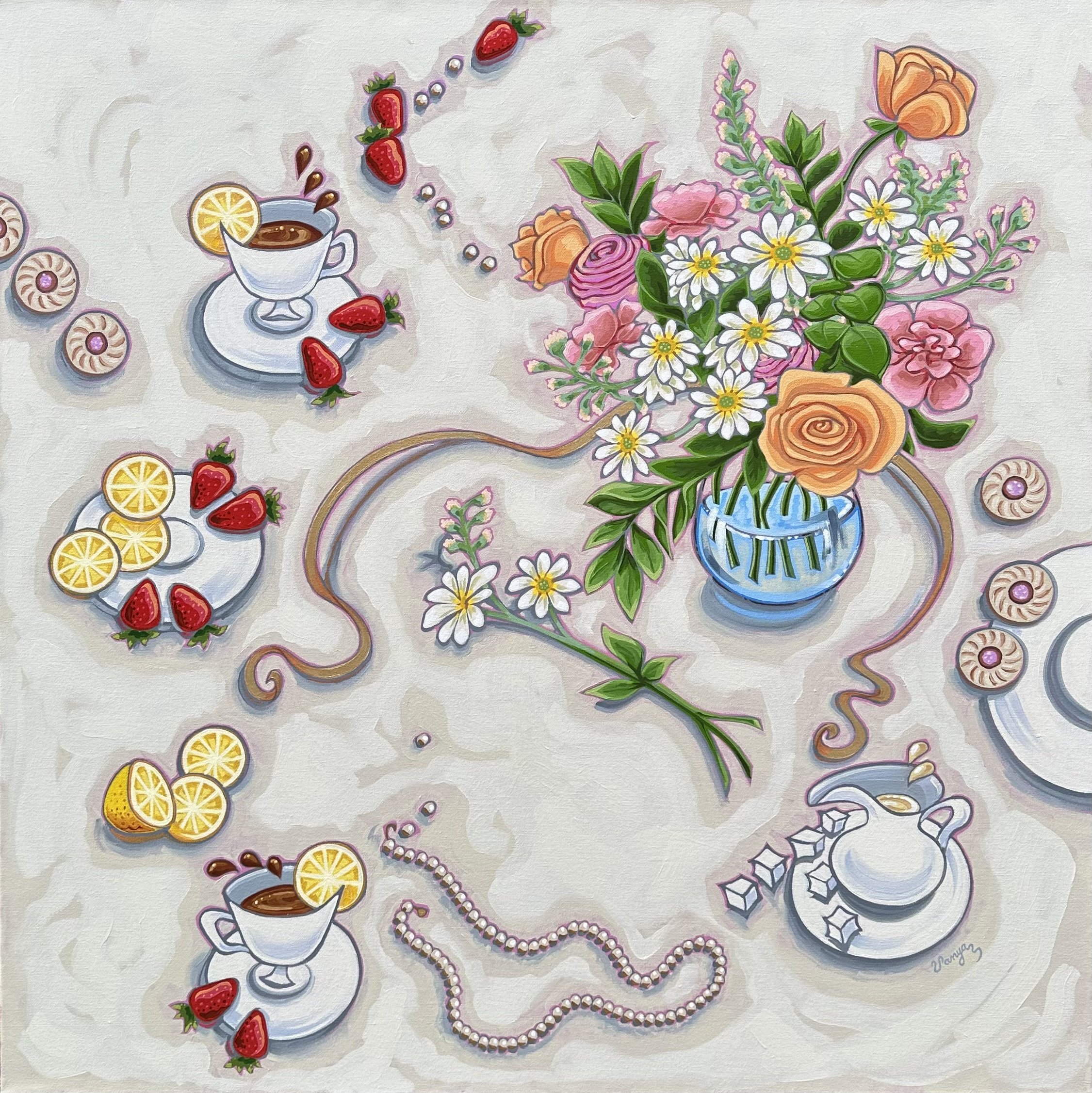 Tea for Two by Vanya Ryan - 36x36x1.5.jpg