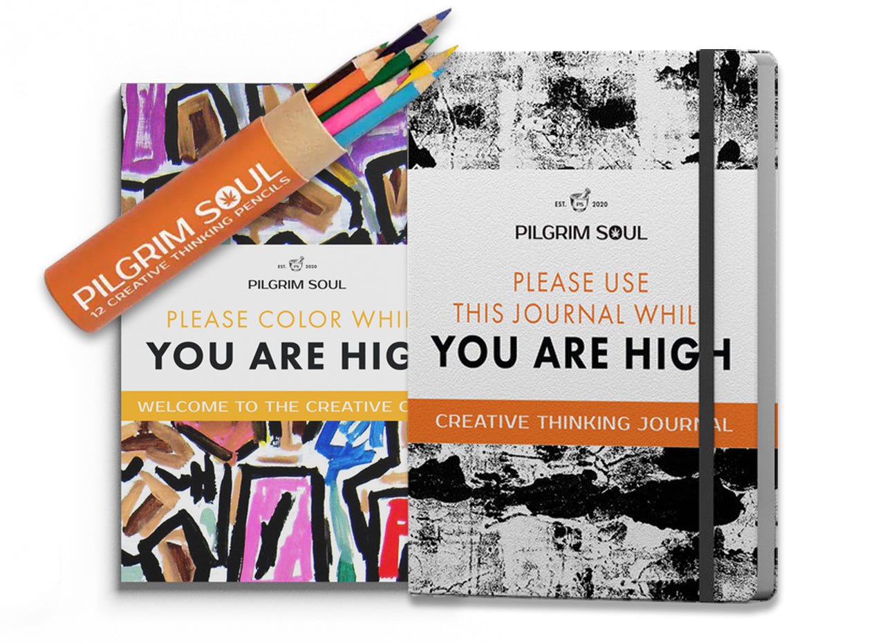 Coloring Book Vol 1 + Original Creative Thinking Journal + Pencil