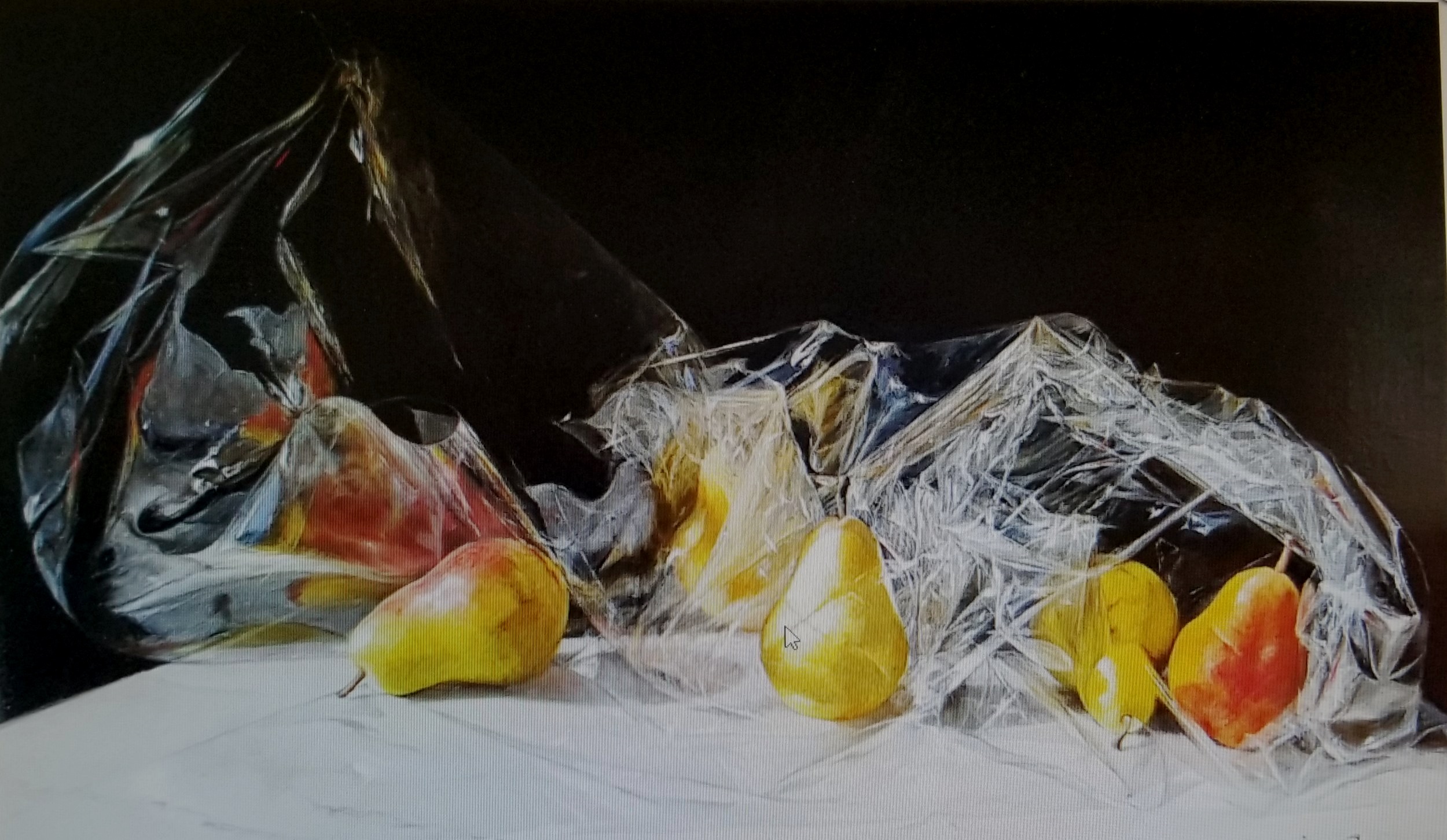 Pears in Cellophane
