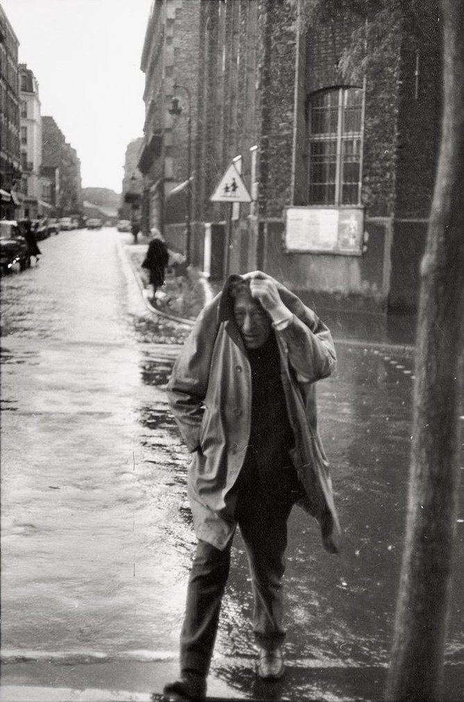 ...when it rains we remember Giacometti in Paris