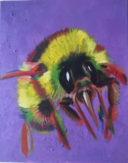 Bee #4 (oil on canvas) 