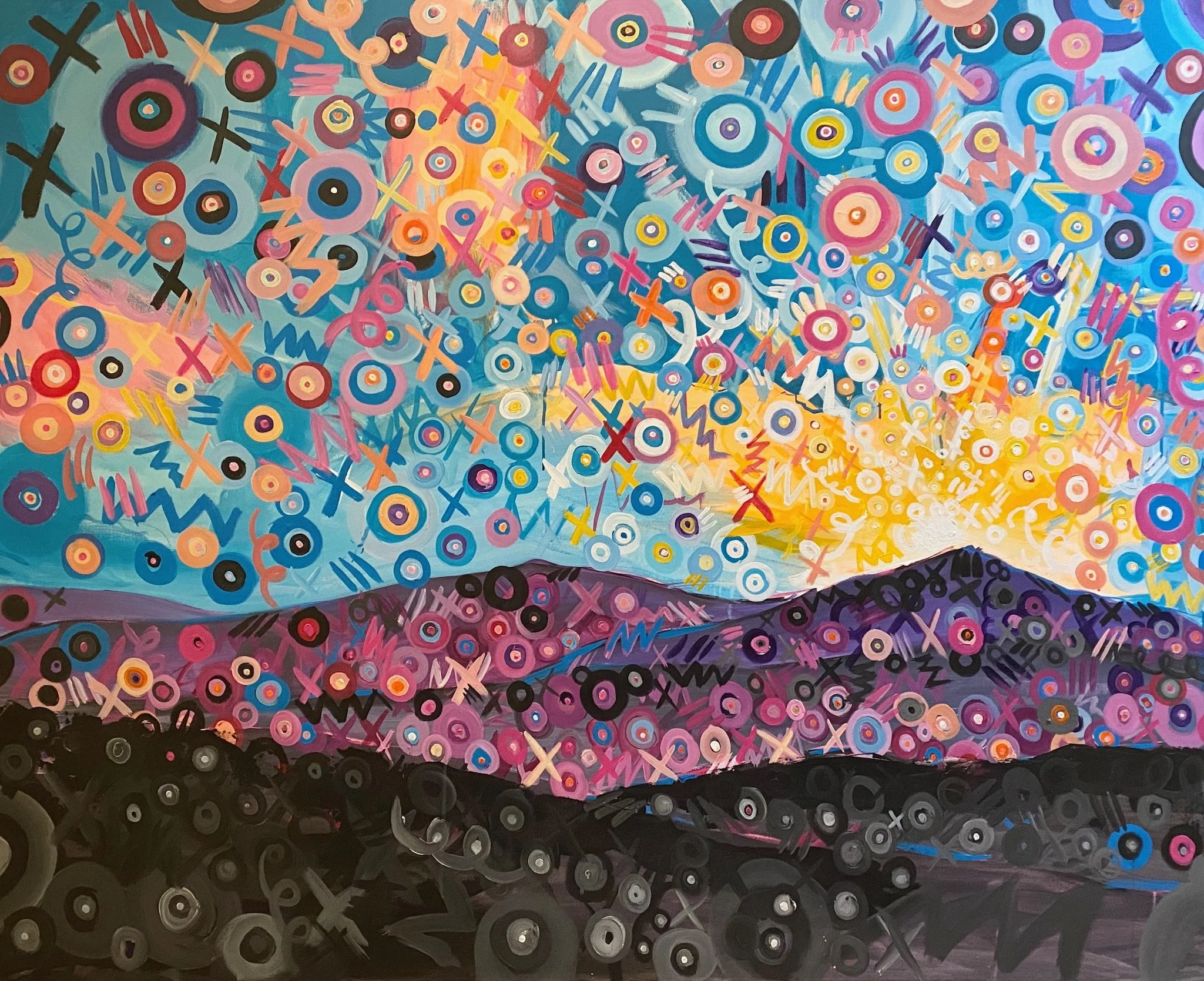 SOLD - Sunset on the Blue Ridge
