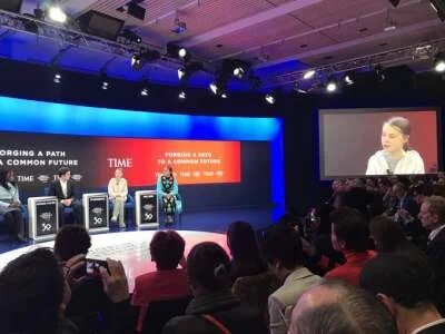 Greta Thunberg Urges Political Action at The World Economic Forum in Davos