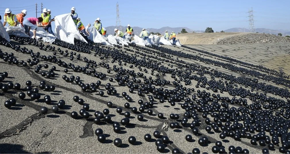 Los Angeles Has 96 Million Plastic Black Balls Floating in its Reservoir to Increase Water Quality and Reduce Evaporation