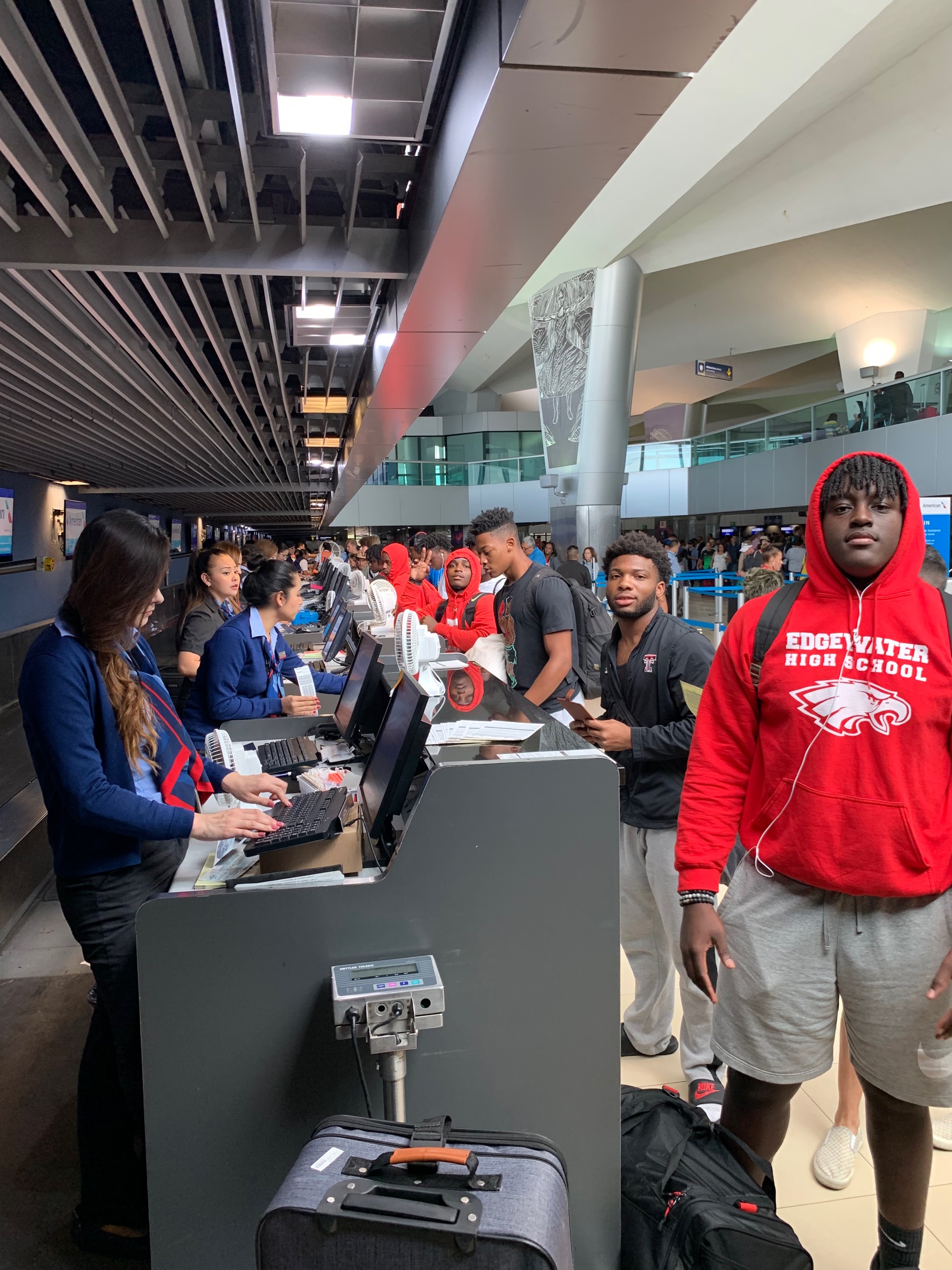 World Travelers….checking in at airport