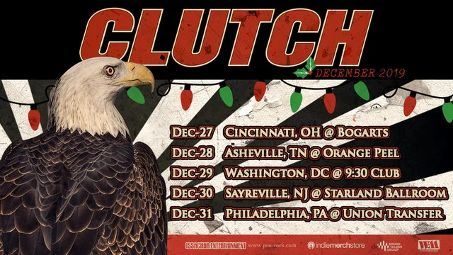 Clutch announce 2019 holiday shows with The Steel Woods and Damon Johnson