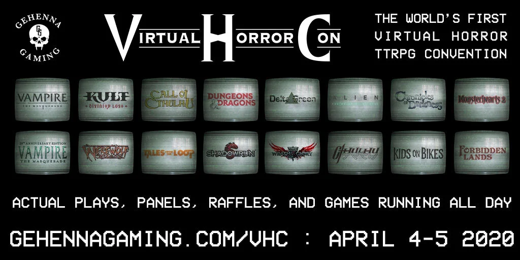 VirtualHorror Con 2020 announce schedule 