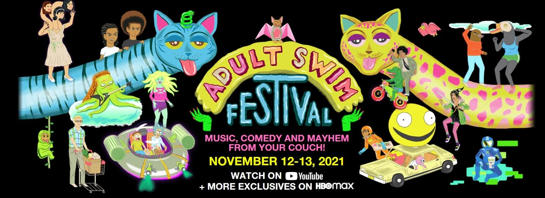 Alien Weaponry, Tom The Mail Man, and more announced for 2021 Adult Swim Festival