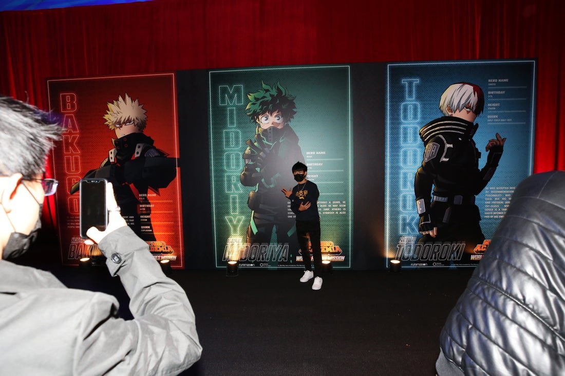  General atmosphere at The Los Angeles premiere of \"My Hero Academia: World Heroes' Mission\" at L.A. LIVE on October 26, 2021 in Los Angeles, California. (Photo by Phillip Faraone/Getty Images for Funimation ) 
