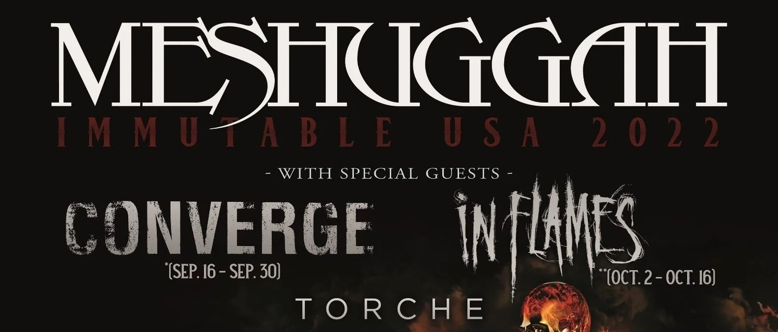 Converge and In Flames added to Meshuggah's 2022 U.S. tour