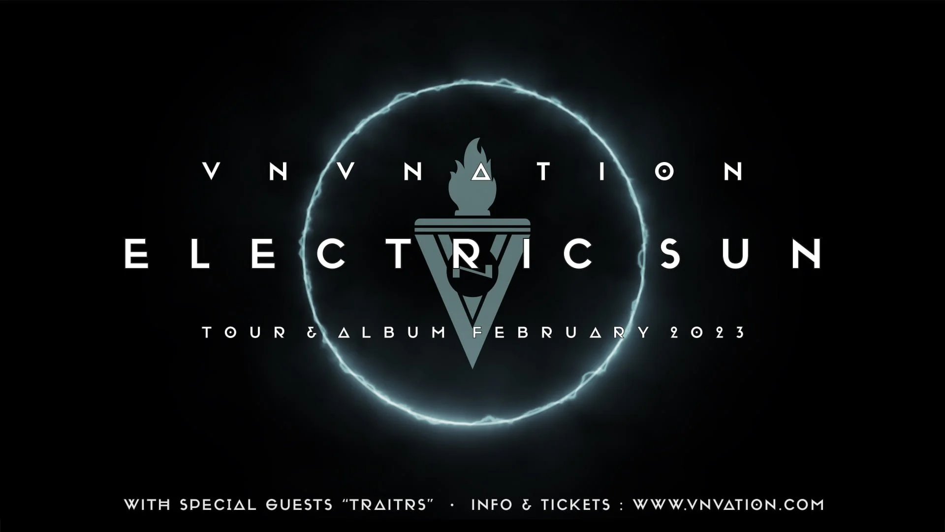 EBM act VNV Nation announce new album 'Electric Sun' and 2023 European tour with TRAITRS