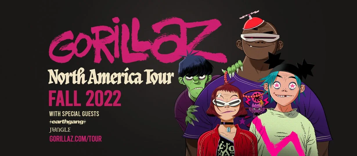 Gorillaz announce 2022 North American tour with Earthgang and Jungle