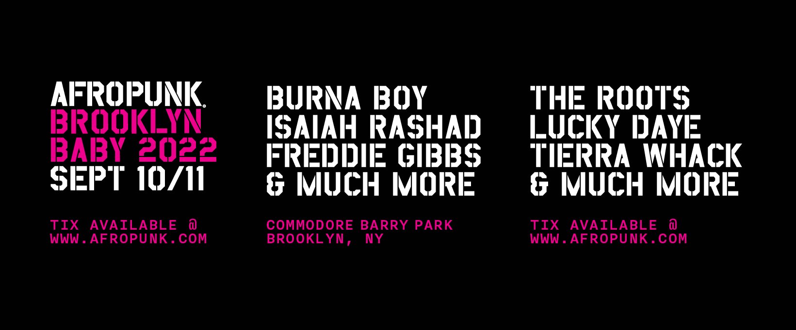 The Roots, Burna Boy to perform at Afropunk Brooklyn 2022