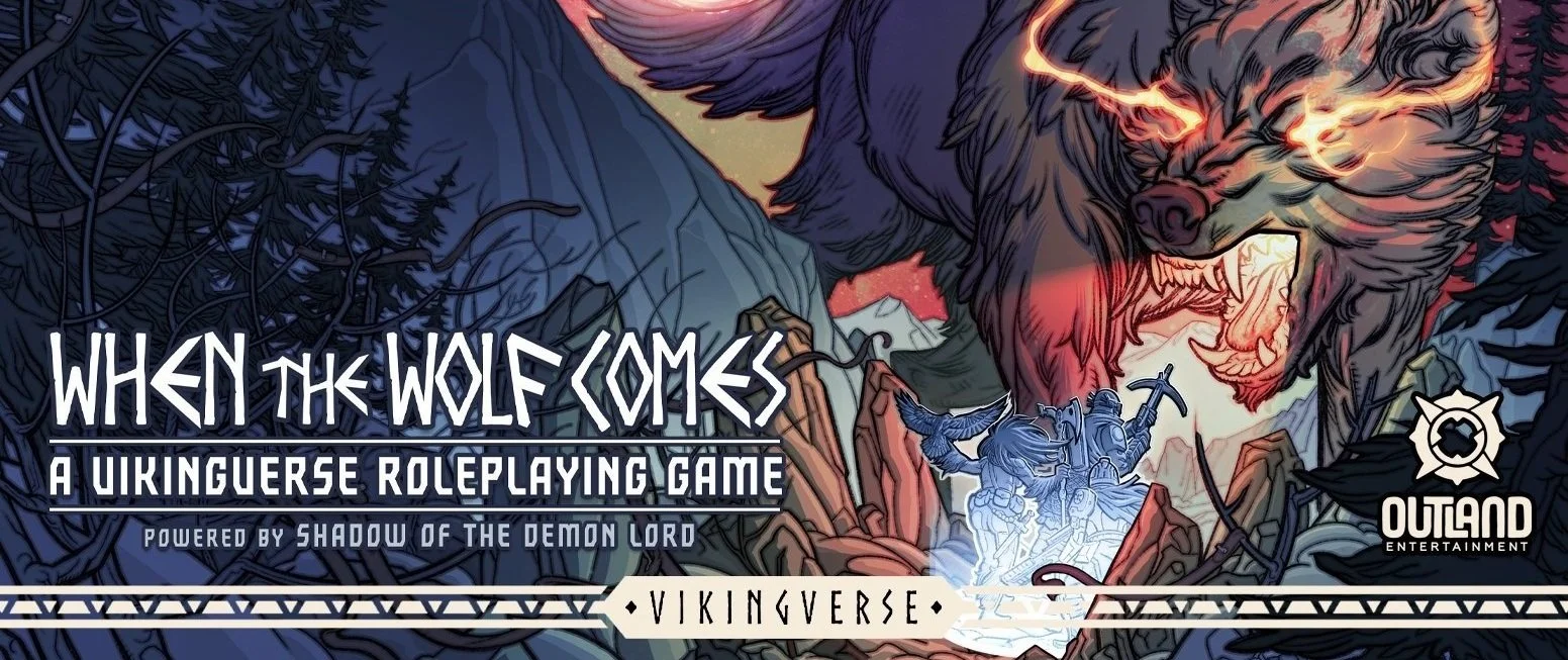 Kickstarter for Outland Entertainment's Norse-themed TTRPG When the Wolf Comes is live now