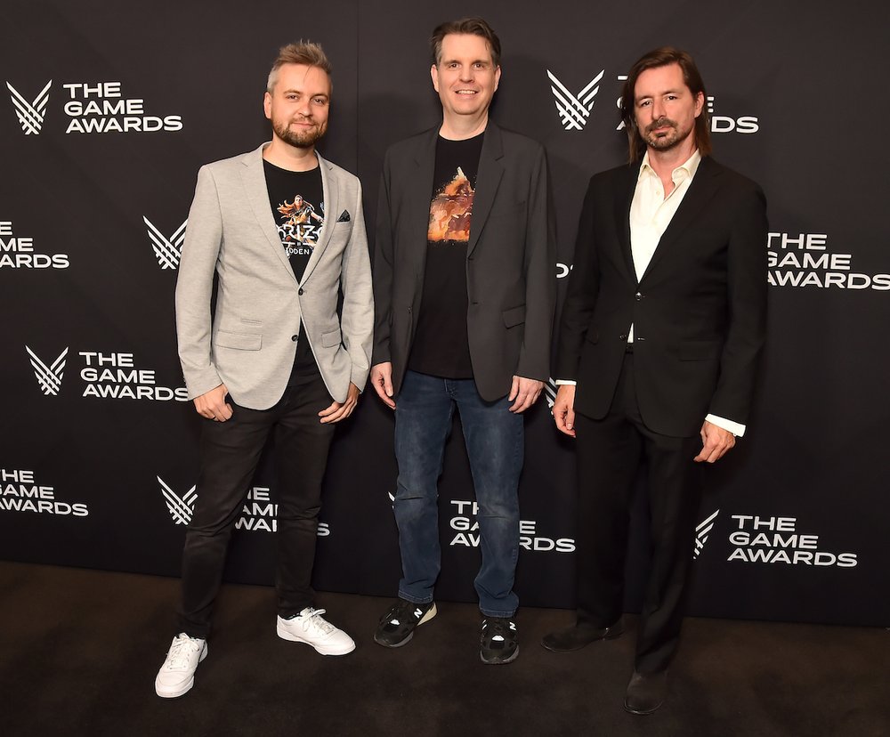  Tim Symons, Ben McCaw and Misja Baas attend “The Game Awards 2022” at the Microsoft Theater on December 8, 2022 in Los Angeles, California. (Photo by Scott Kirkland/PictureGroup for The Game Awards)    