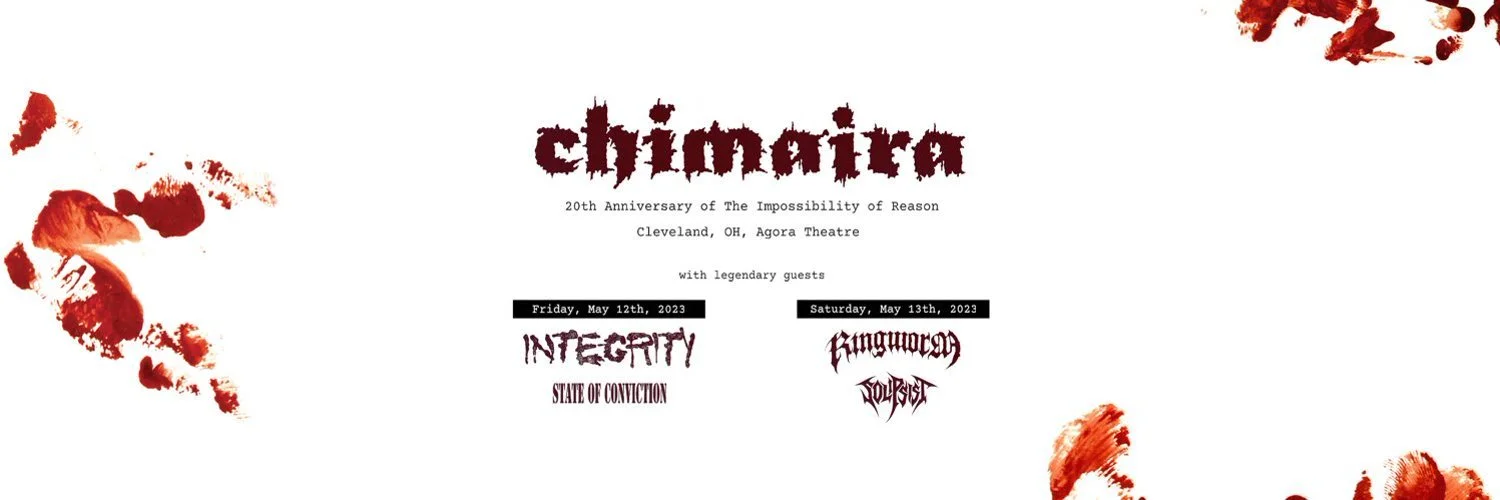 Chimaira announce 'The Impossibility of Reason' 20th anniversary shows at The Agora Theatre