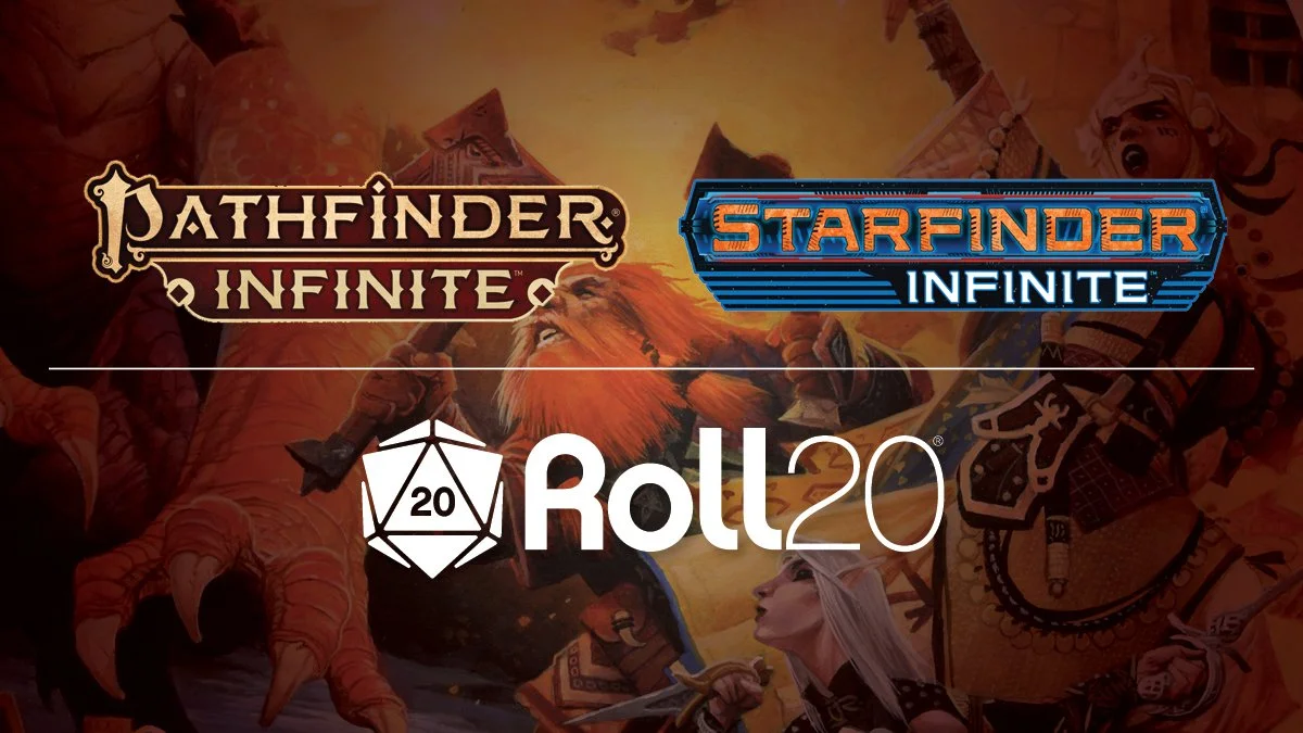 Pathfinder Infinite content to be featured on the Roll20 virtual tabletop