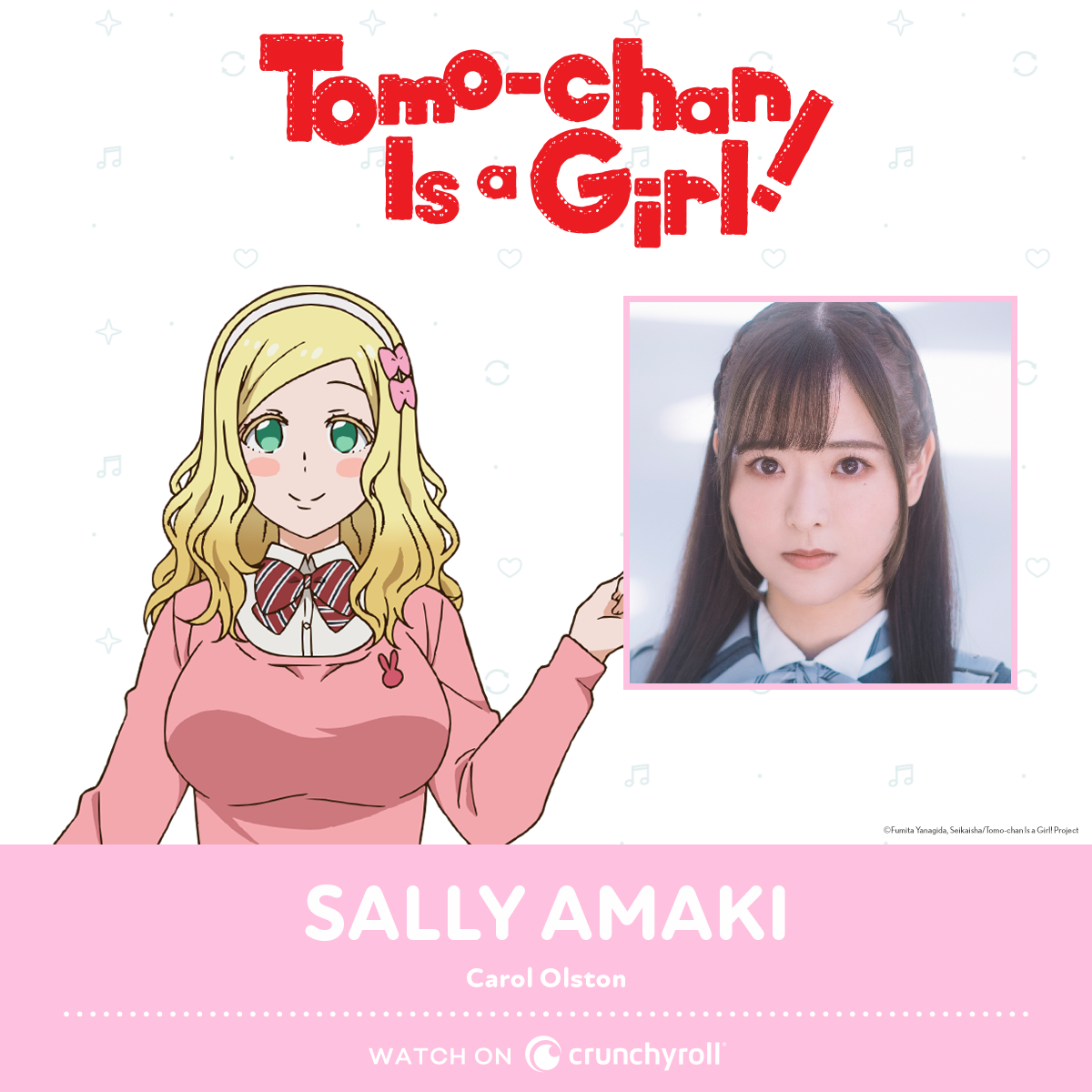 Seiyuu Corner - Sally Amaki graces the winter season by voicing Carol  Olston in both Japanese and English dubs in Tomo-chan is a Girl! 😍