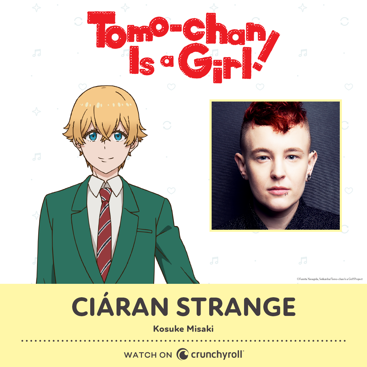 English dub cast for Tomo-chan Is a Girl! announced