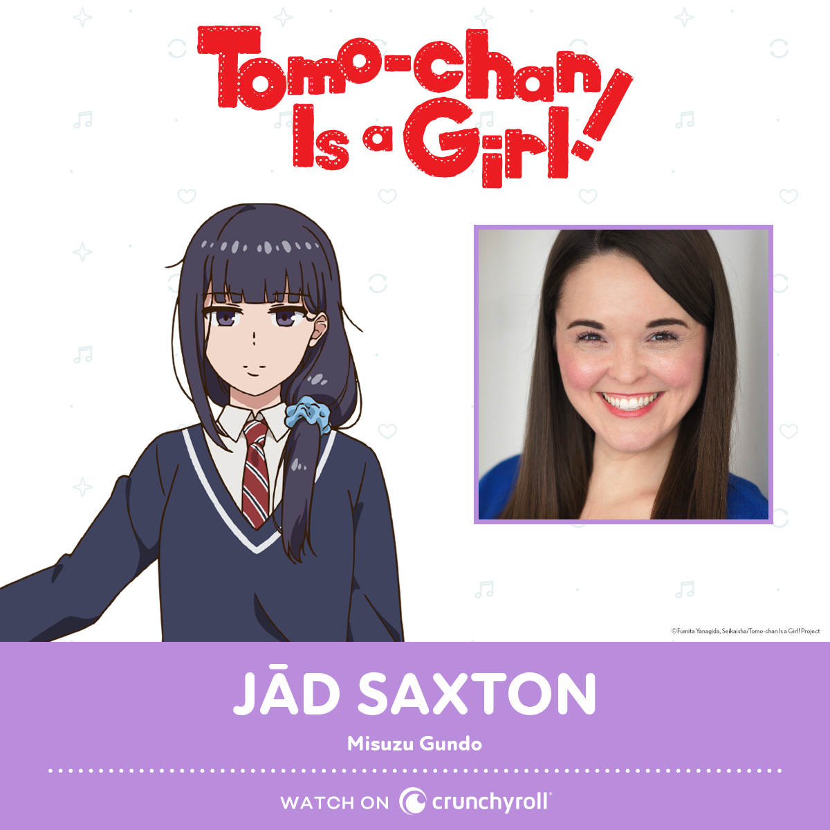 Tomo-chan Is a Girl voice cast: English and Japanese stars revealed