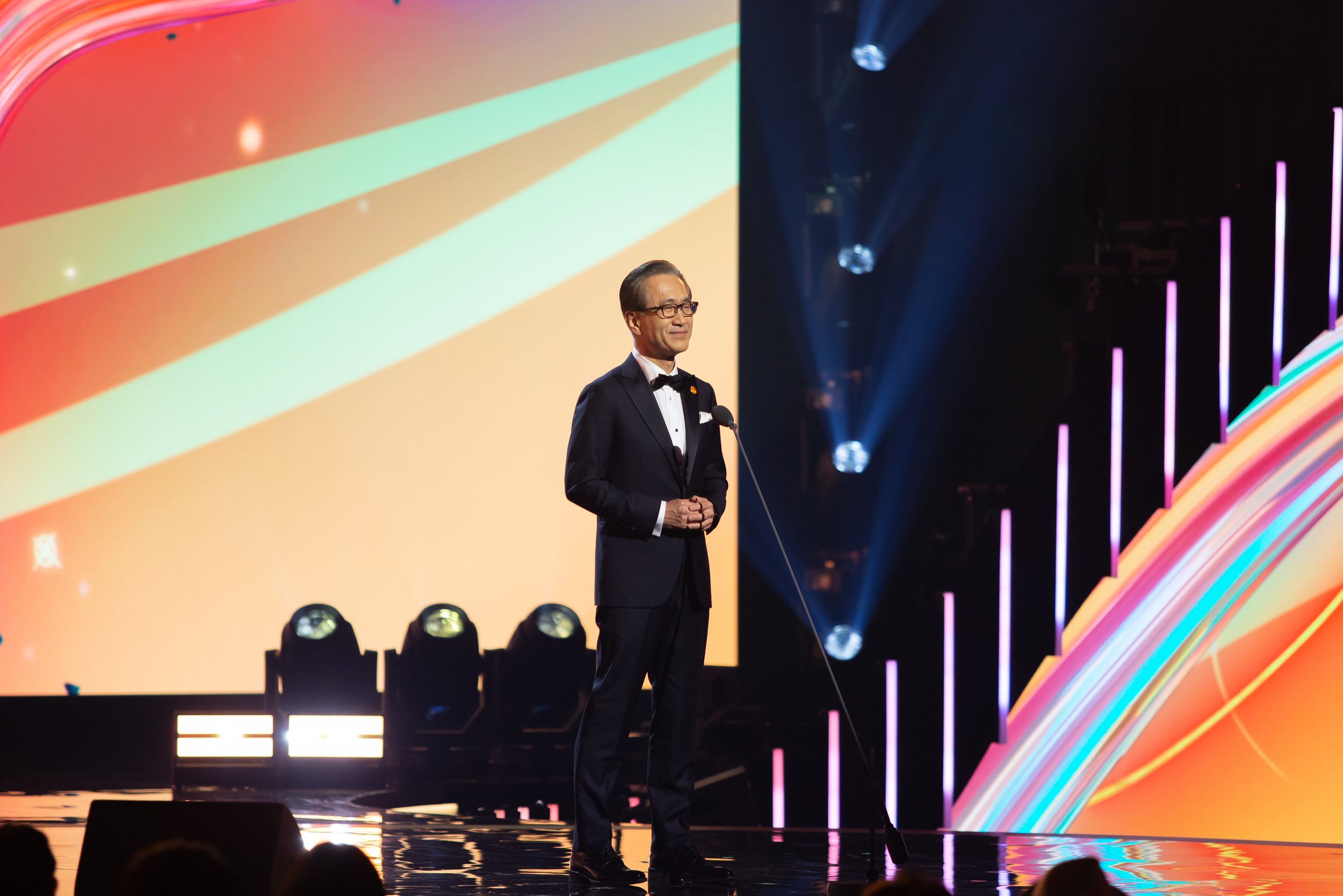 Kenichiro Yoshida, Chairman, President and CEO of Sony Group Corporation speaking at the Crunchyroll Anime Awards live from Tokyo on Saturday, March 4, 2023.jpg