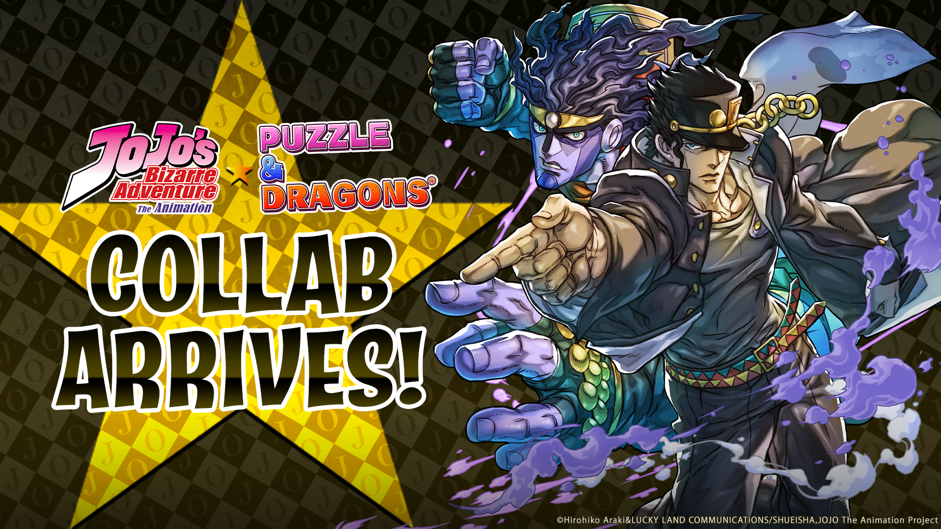 JoJo’s Bizarre Adventure collaboration with Puzzle &amp; Dragons is live right now