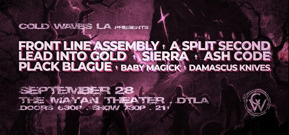 Cold Waves L.A. 2023 lineup announced (Front Line Assembly, A Split Second)