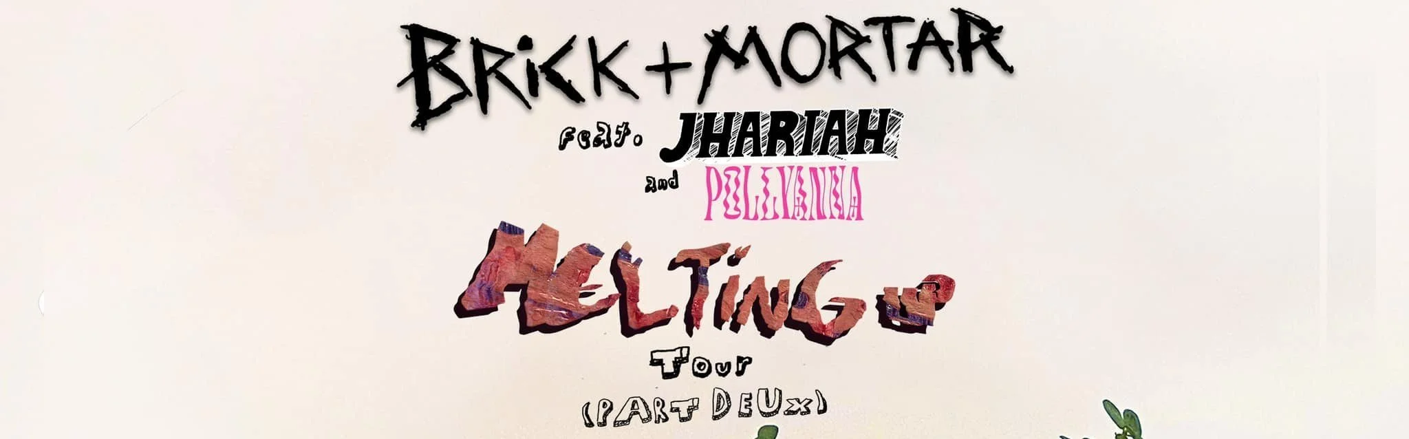 Brick + Mortar announce 2023 U.S. spring tour with Jhariah and Pollyanna 