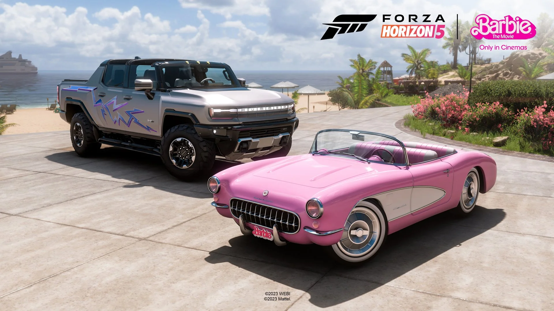 Ride as Barbie and Ken with free cars in Forza Horizon 5