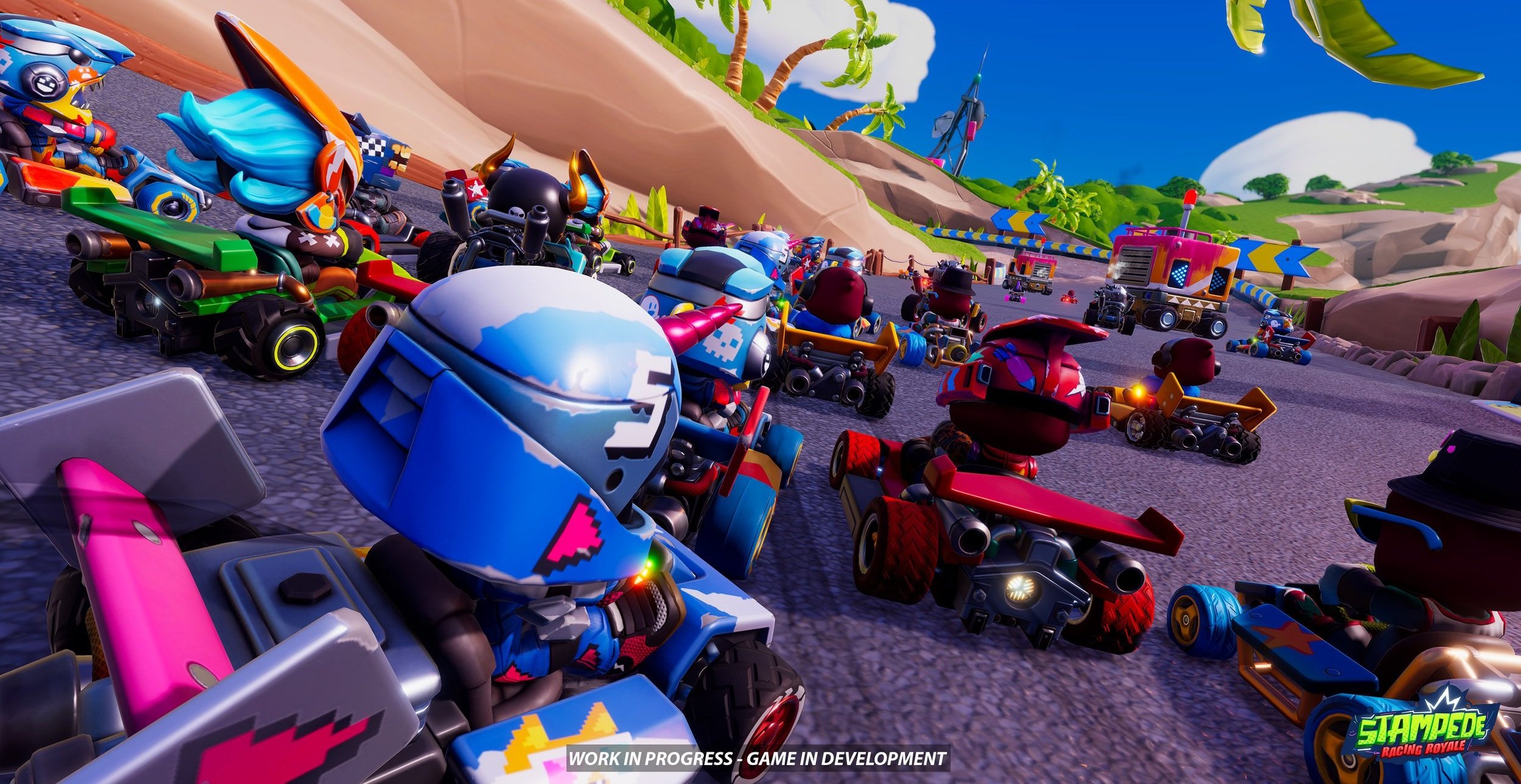 Battle royale kart racer Stampede: Racing Royale announces second Steam playtest