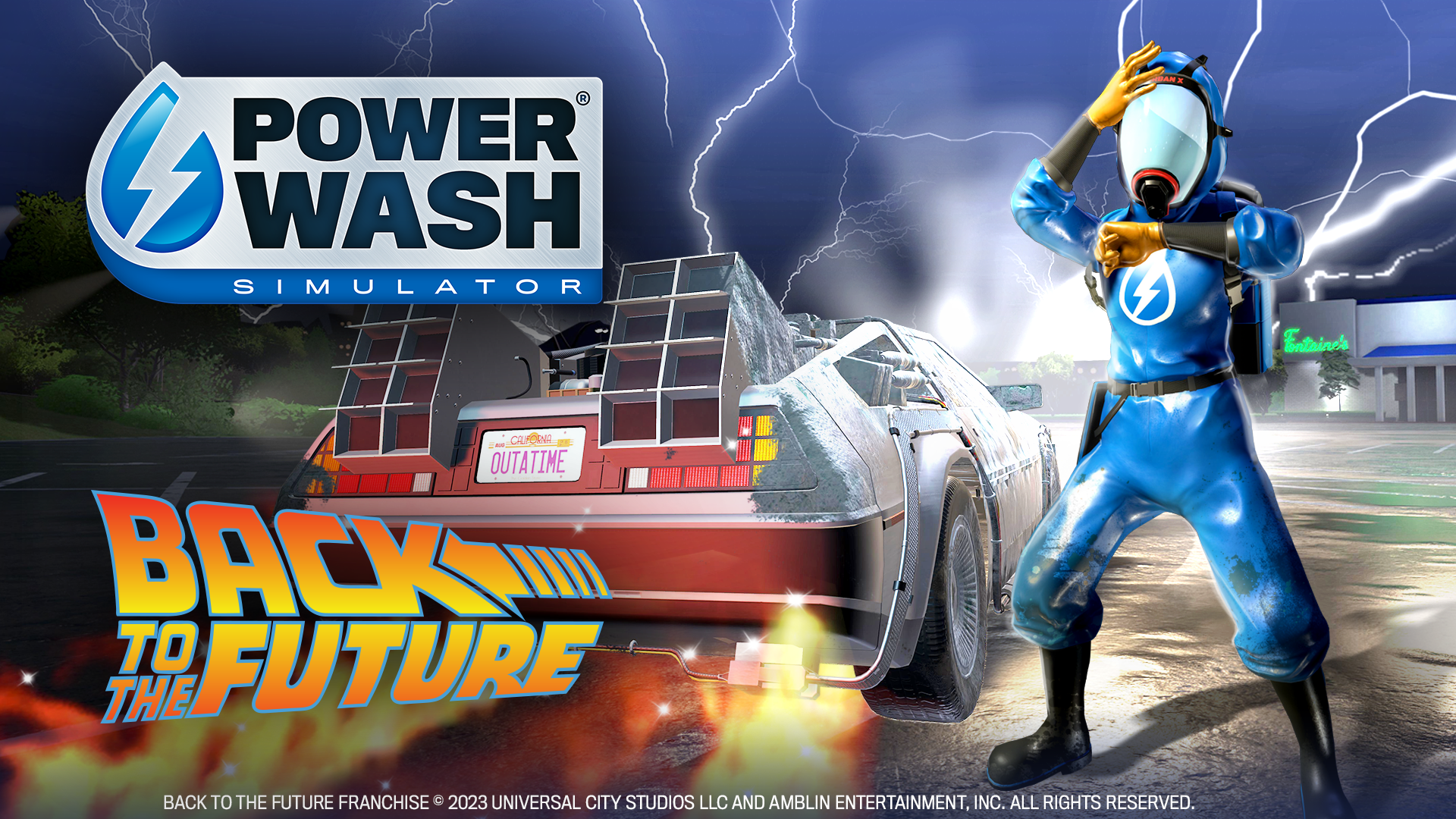 Back to the Future heads to PowerWash Simulator later this year