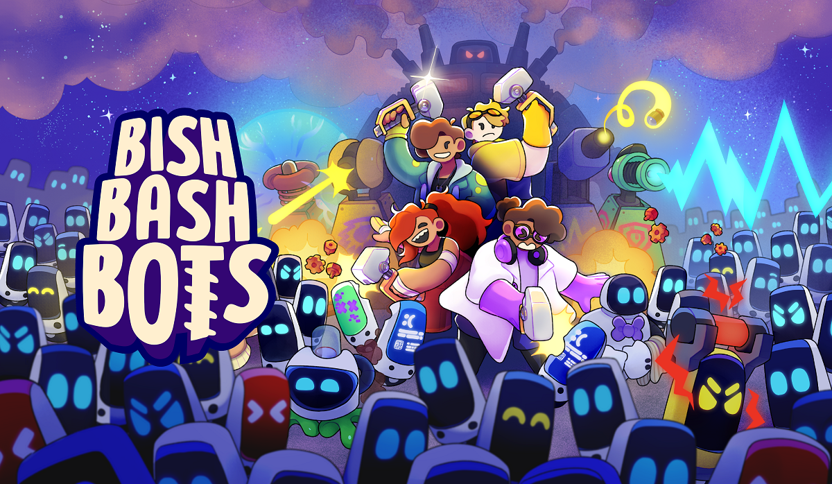Co-op party game Bish Bash Bots gets October release on consoles and PC