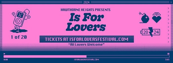 Lineups for Hawthorne Heights' Is For Lovers Festival 2024 announced 