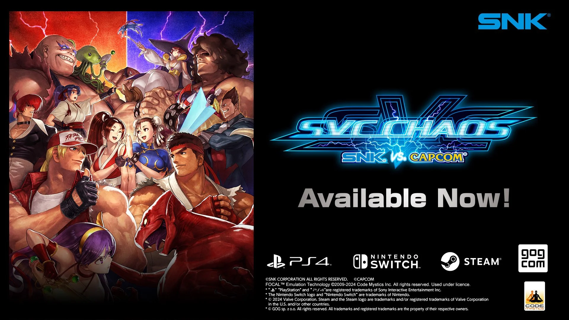 SNK vs. Capcom: SVC Chaos hits modern consoles and PC